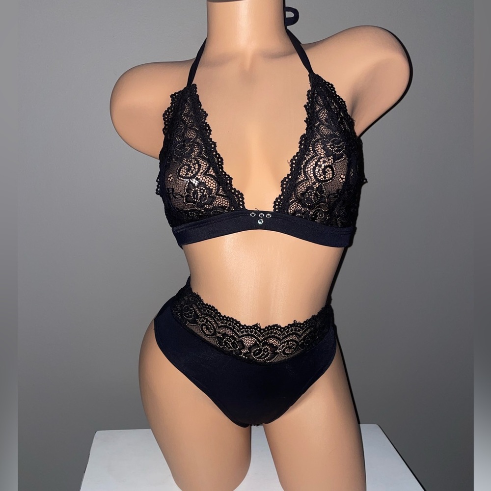Cheeky lace 2 pc bikini lingerie- exotic dancewear